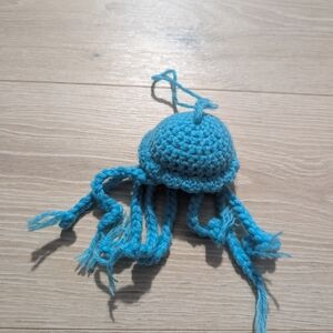 Handmade Blue Crochet Jellyfish